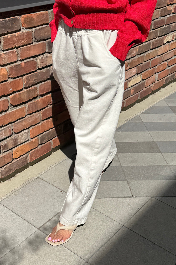 Le Bon Shoppe | LONG Arc Pants - Milk