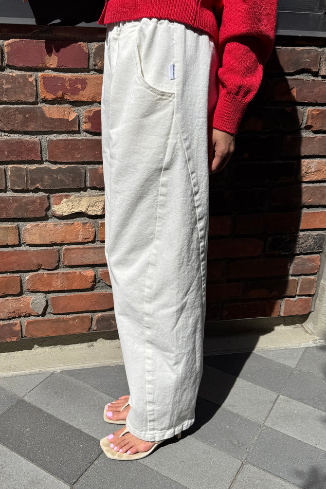 Le Bon Shoppe | LONG Arc Pants - Milk