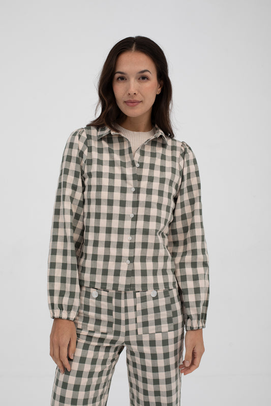 Mus & Bombon | Marlene Blouse - Dark Green