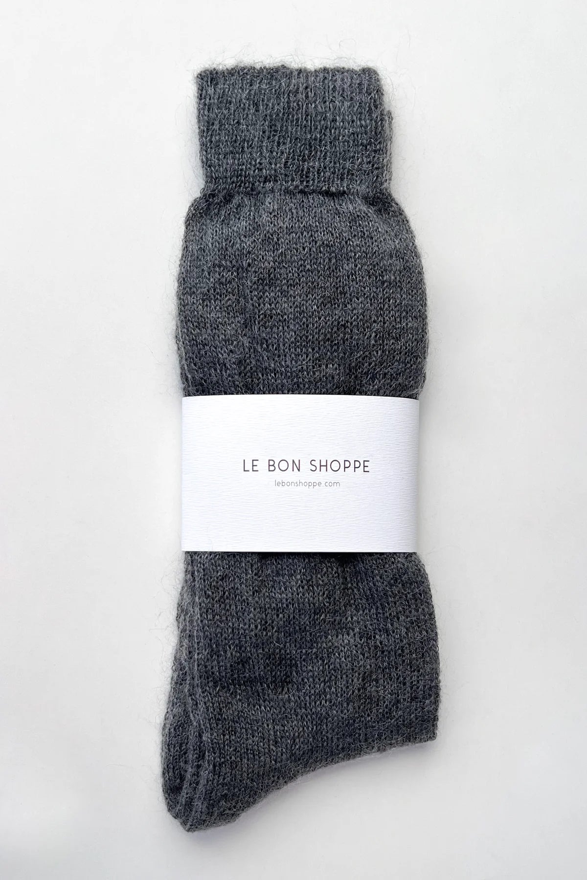 Le Bon Shoppe | Mohair Veil Socks - Charcoal