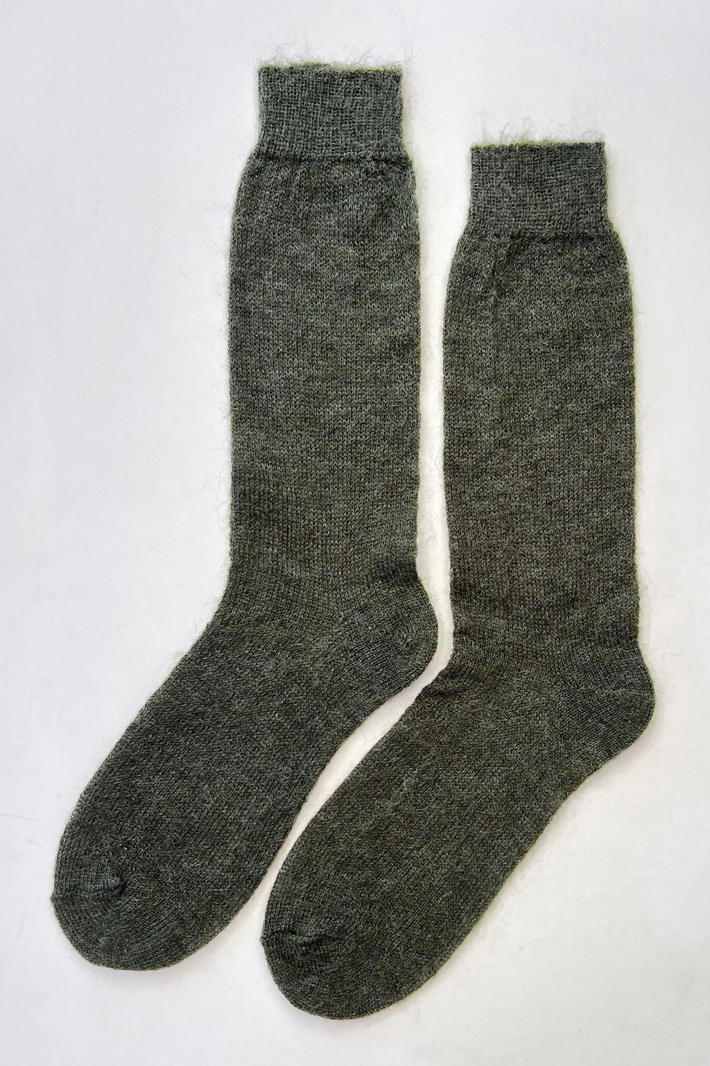 Le Bon Shoppe | Mohair Veil Socks - Mountain Olive