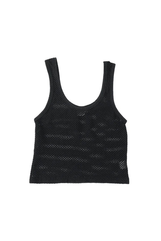Jungmaven | Sporty Mesh Tank - Black