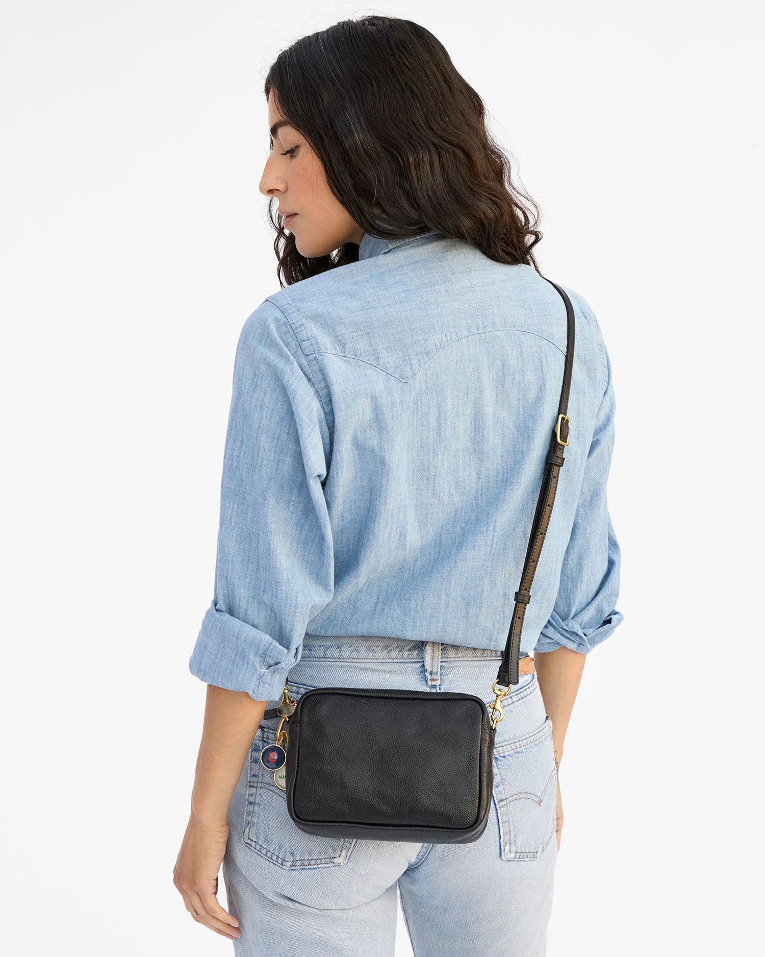 Clare V. | Midi Sac - Petit Caviar - Black