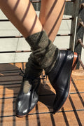 Le Bon Shoppe | Mohair Veil Socks - Mountain Olive