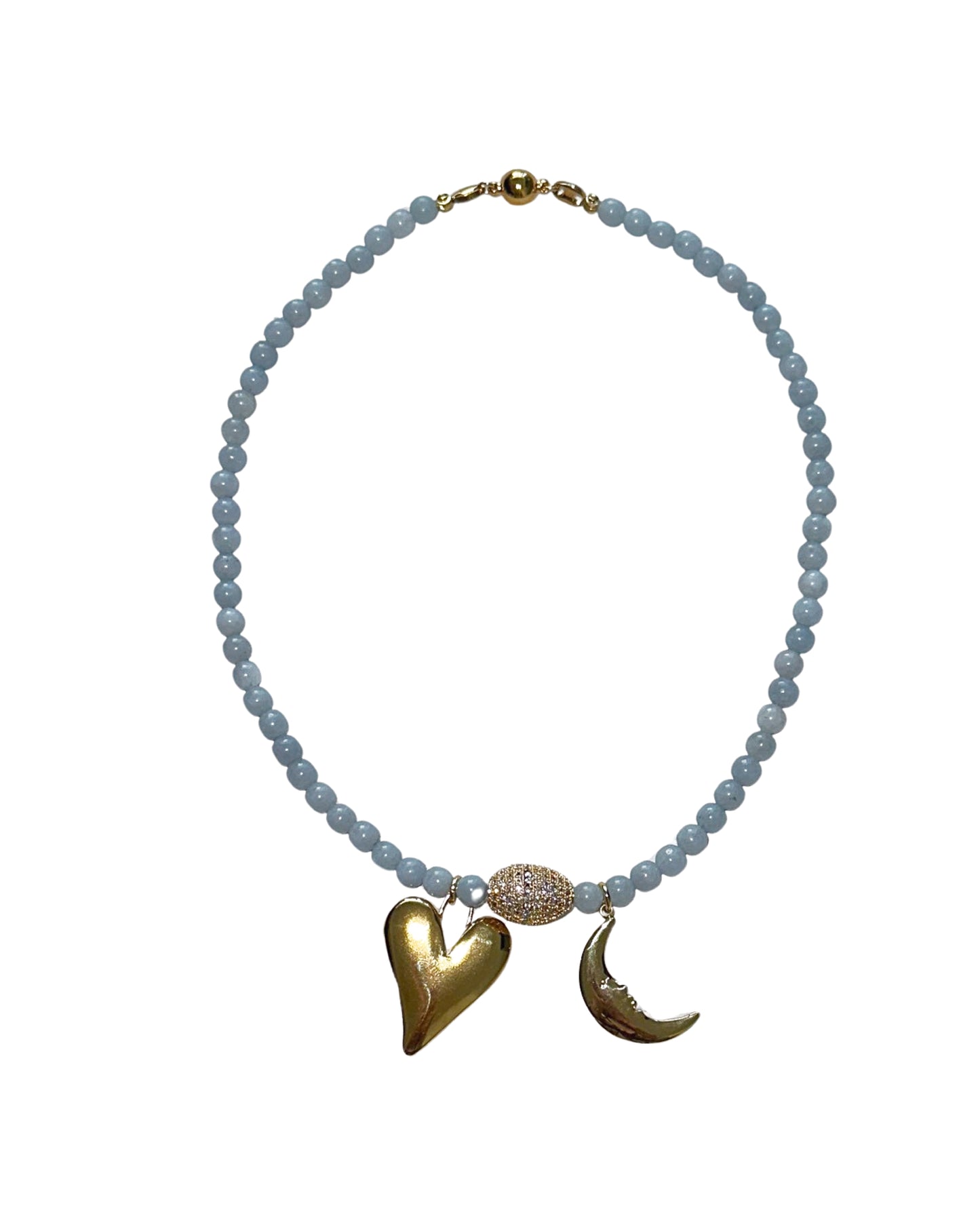 Notte | Moonlight Lovers Necklace - Gold & Blue