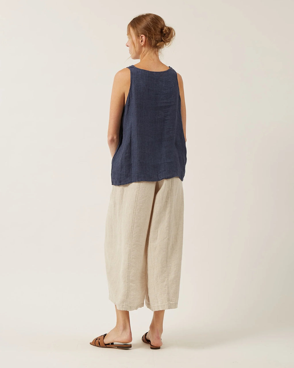 Naïf | Soleil Top - Linen Gauze - Ink