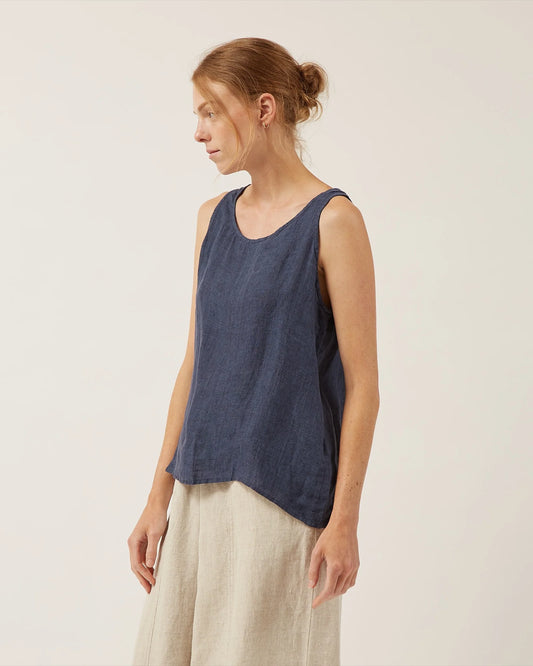 Naïf | Soleil Top - Linen Gauze - Ink