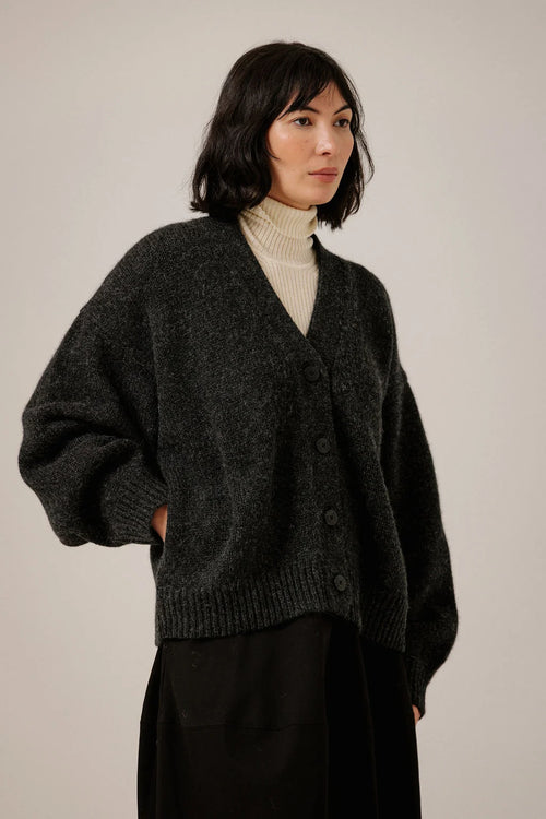 Bare Knitwear | Oversized Alpaca Cardigan - Basalt