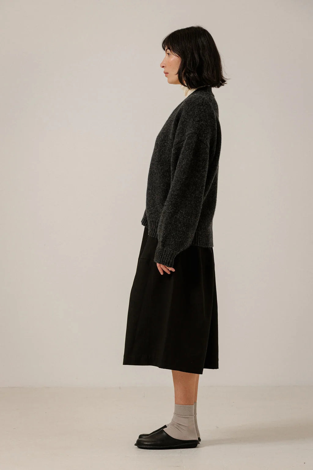 Bare Knitwear | Oversized Alpaca Cardigan - Basalt