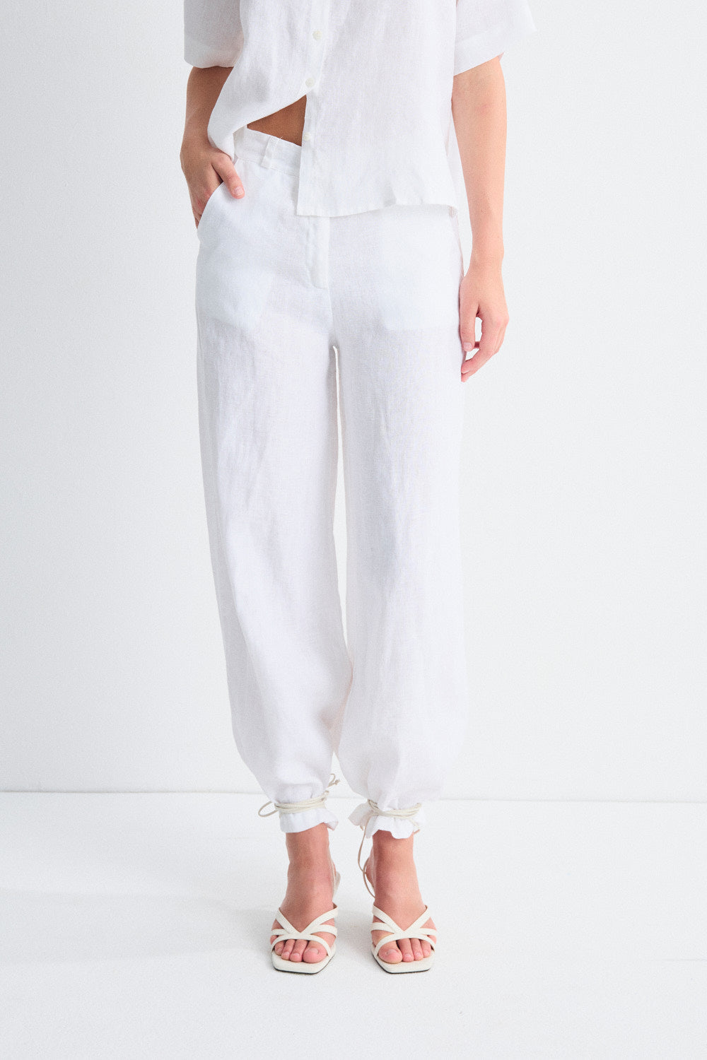 Mus & Bombon | Bobby Trousers - White