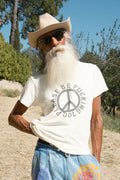 Jungmaven | Please Be F***ing Cool Lorel Tee - Washed White - Unisex