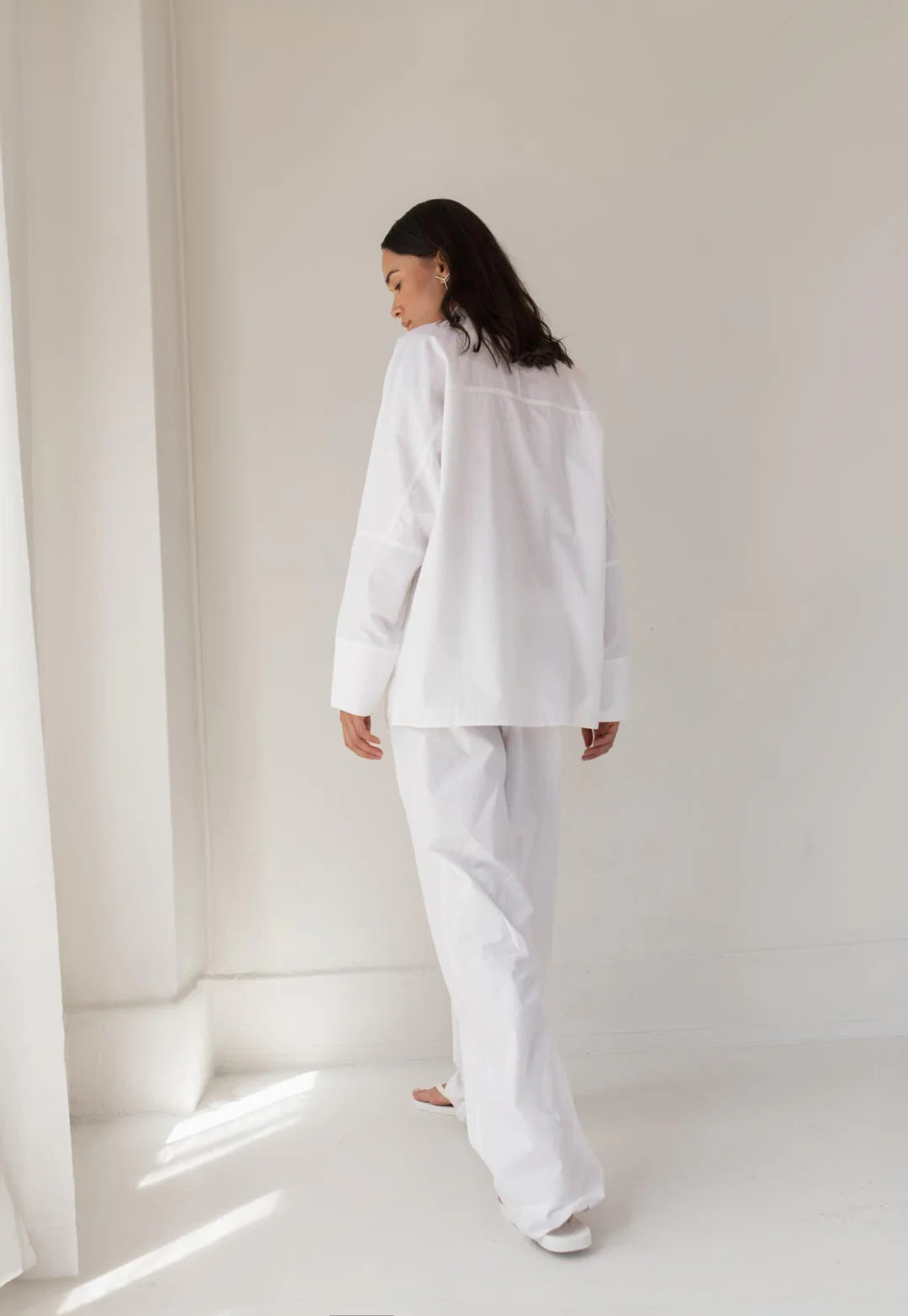 Paper Label | Tanzi Placket Shirt - Bright White