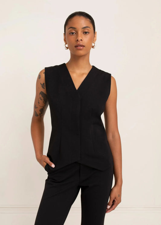 Paper Label | Sami Vest - Black