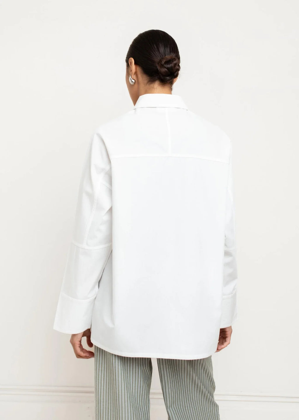 Paper Label | Tanzi Placket Shirt - Bright White