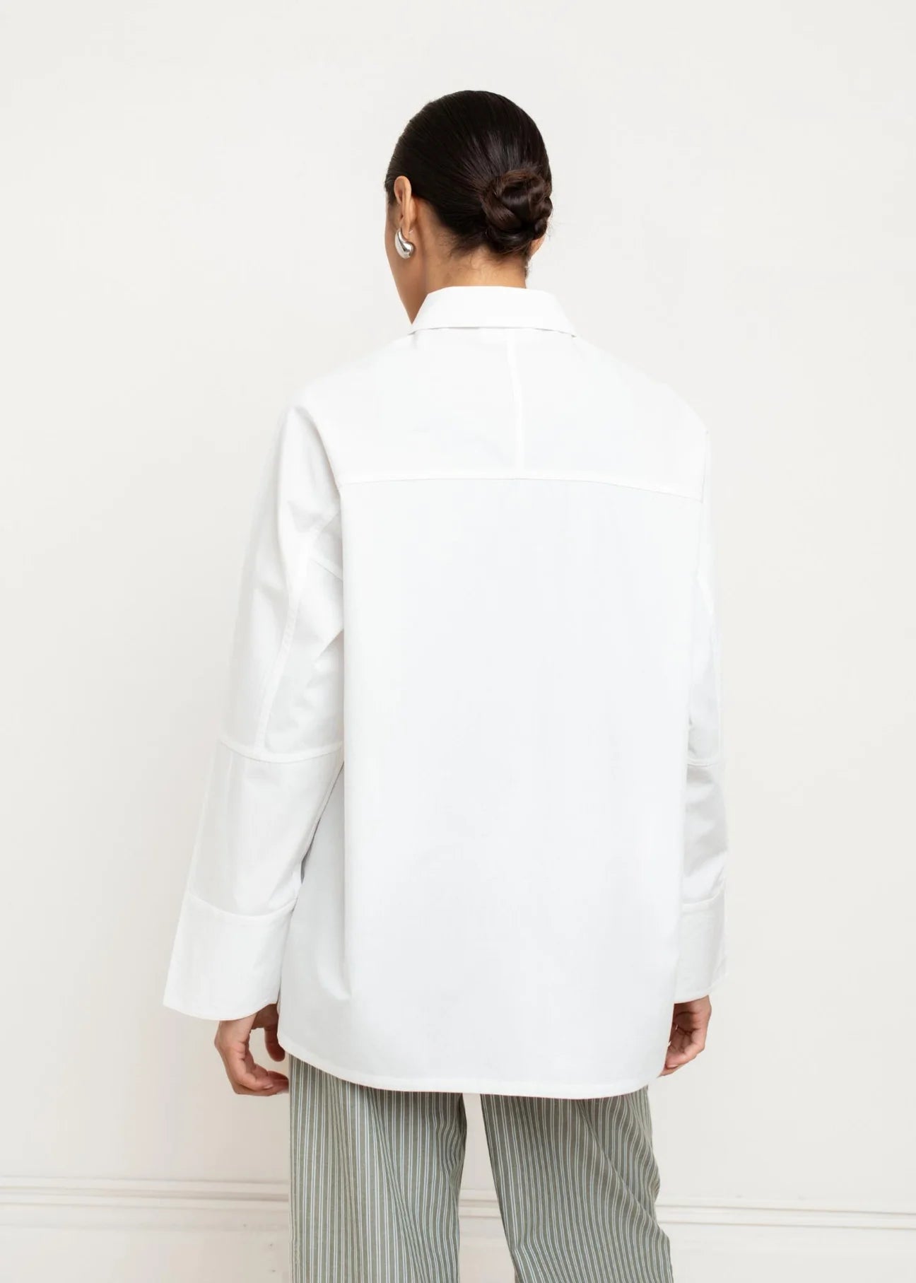 Paper Label | Tanzi Placket Shirt - Bright White