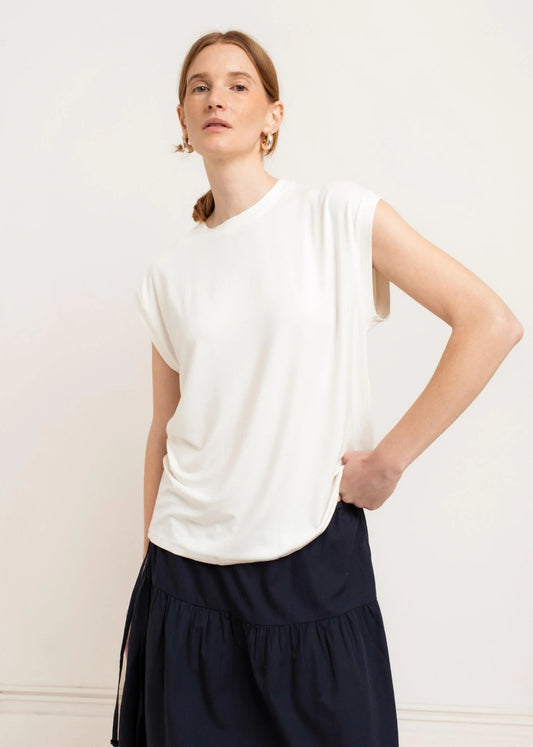 Paper Label | Tilda Sleeveless Shirt - Gardenia