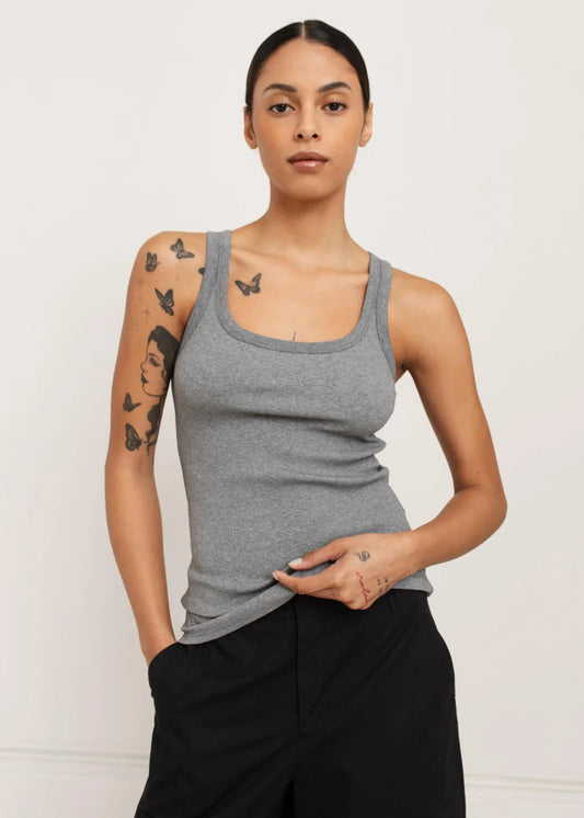Paper Label | Mara Tank - Melange Grey