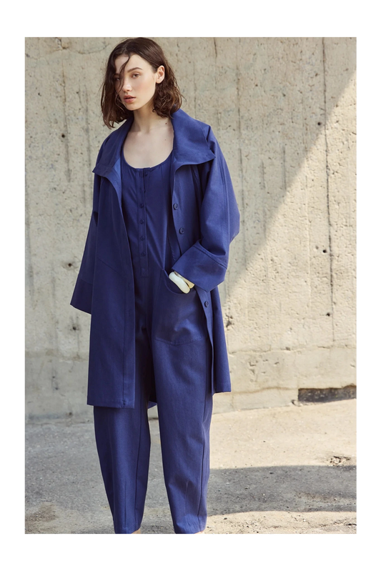 Eve Gravel | Pope Jacket - Midnight Blue