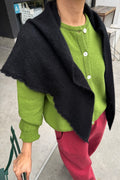 Le Bon Shoppe | Mohair Pointelle Shawl - Onyx