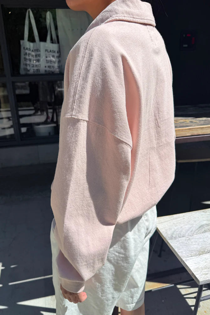 Le Bon Shoppe | Polo Sweatshirt - Baby Pink