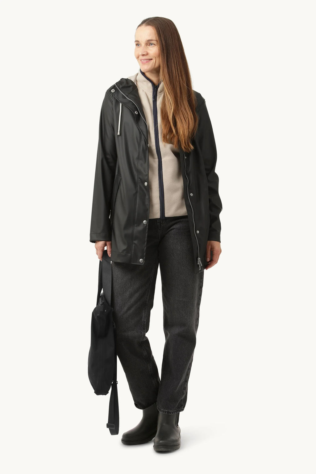 Ilse Jacobsen | Short Rain Jacket - Black