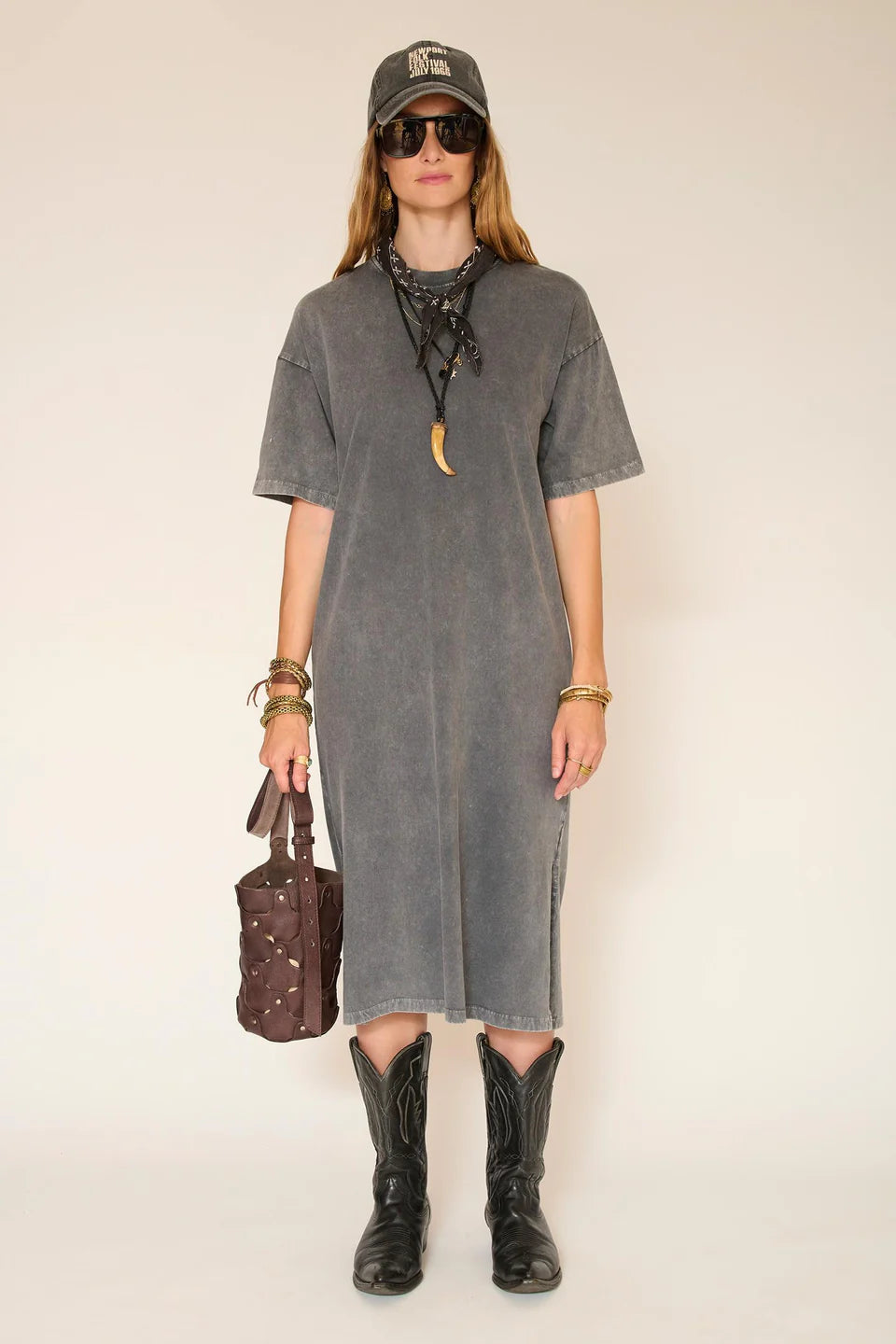 MKT Studios | Rimane Dress - Grey