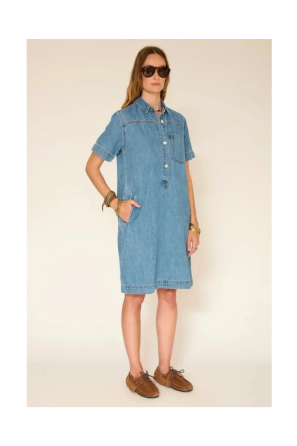MKT Studio | Rosalie Shibuya Dress - Midwest Wash