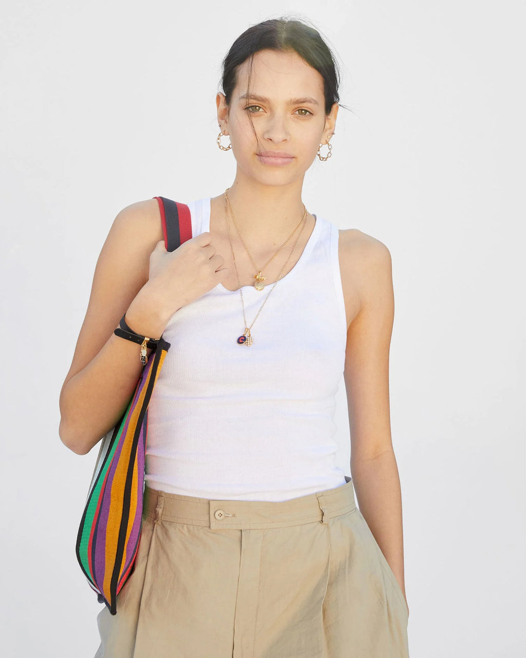 Clare V. | Fine Paperclip Charm Chain 24"