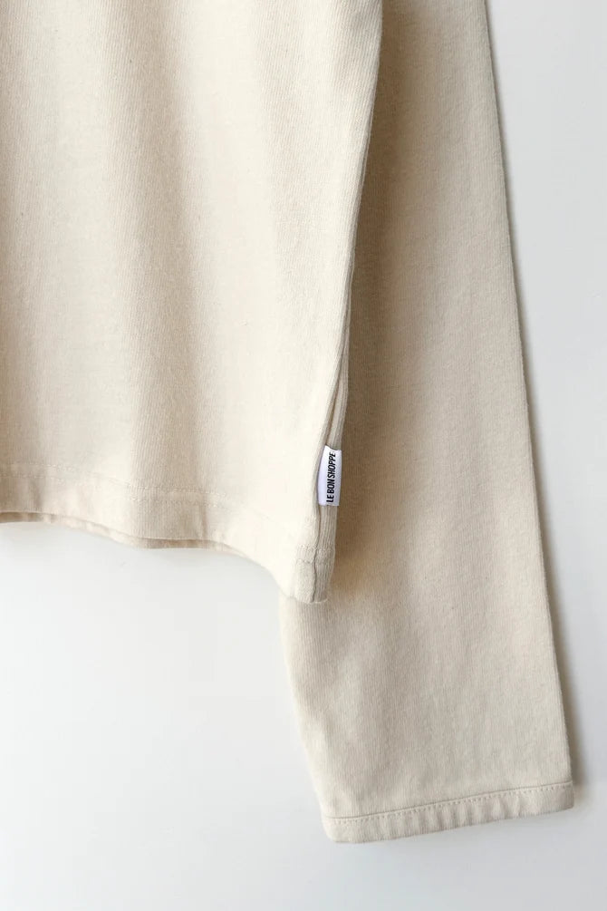 Le Bon Shoppe | Soft Jersey Snap Cardigan - Naturel