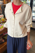Le Bon Shoppe | Soft Jersey Snap Cardigan - Naturel