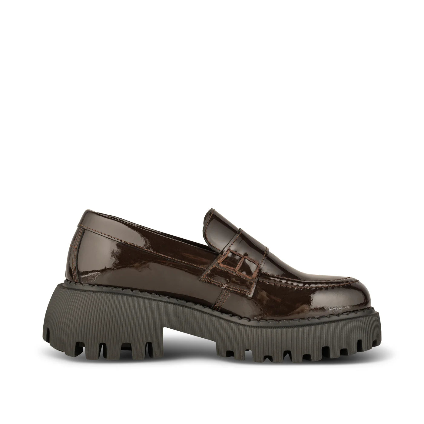 Shoe The Bear | Posey Patent - Dark Brown