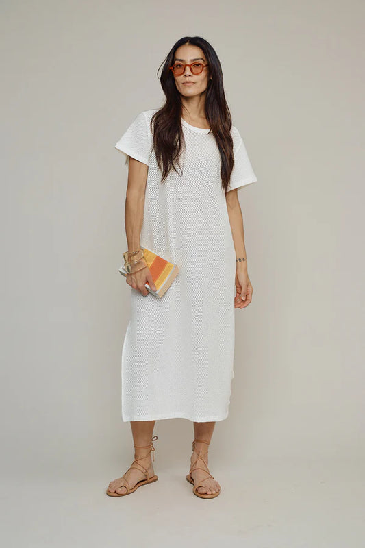 Jungmaven | Sydney Dress - Mesh Sydney Dress - Washed White