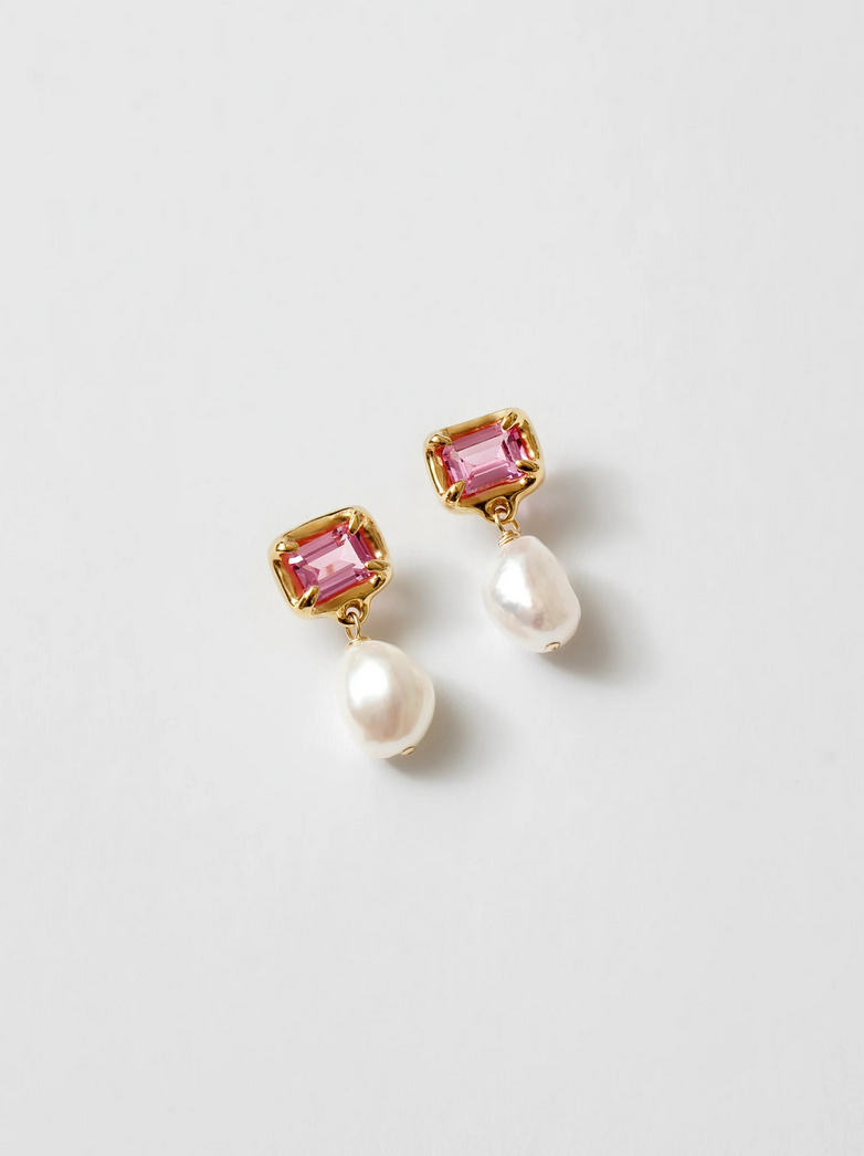 Wolf Circus | Sophie Earings - Sapphire Pink + Gold