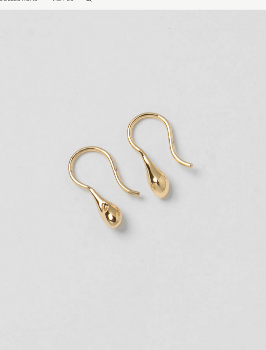 Wolf Circus | Small Sage Earrings - Gold