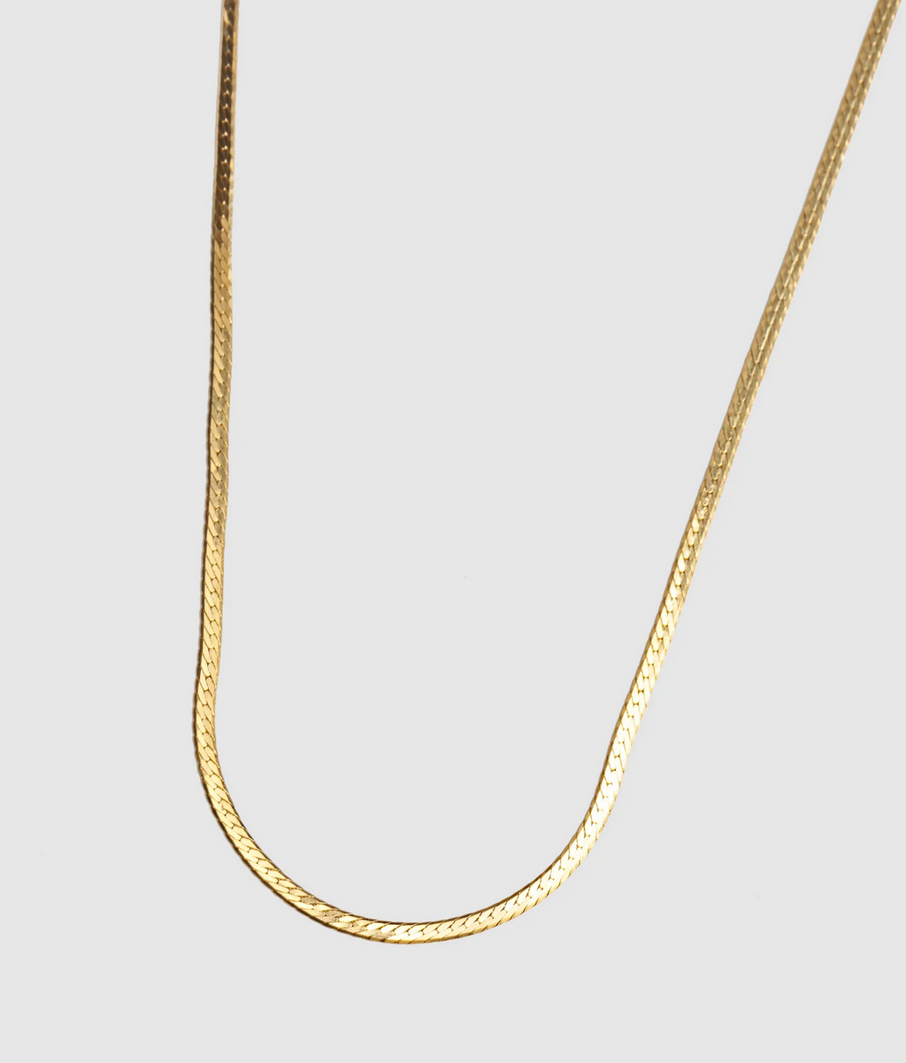 Wolf Circus | Thin Herringbone Chain - Gold