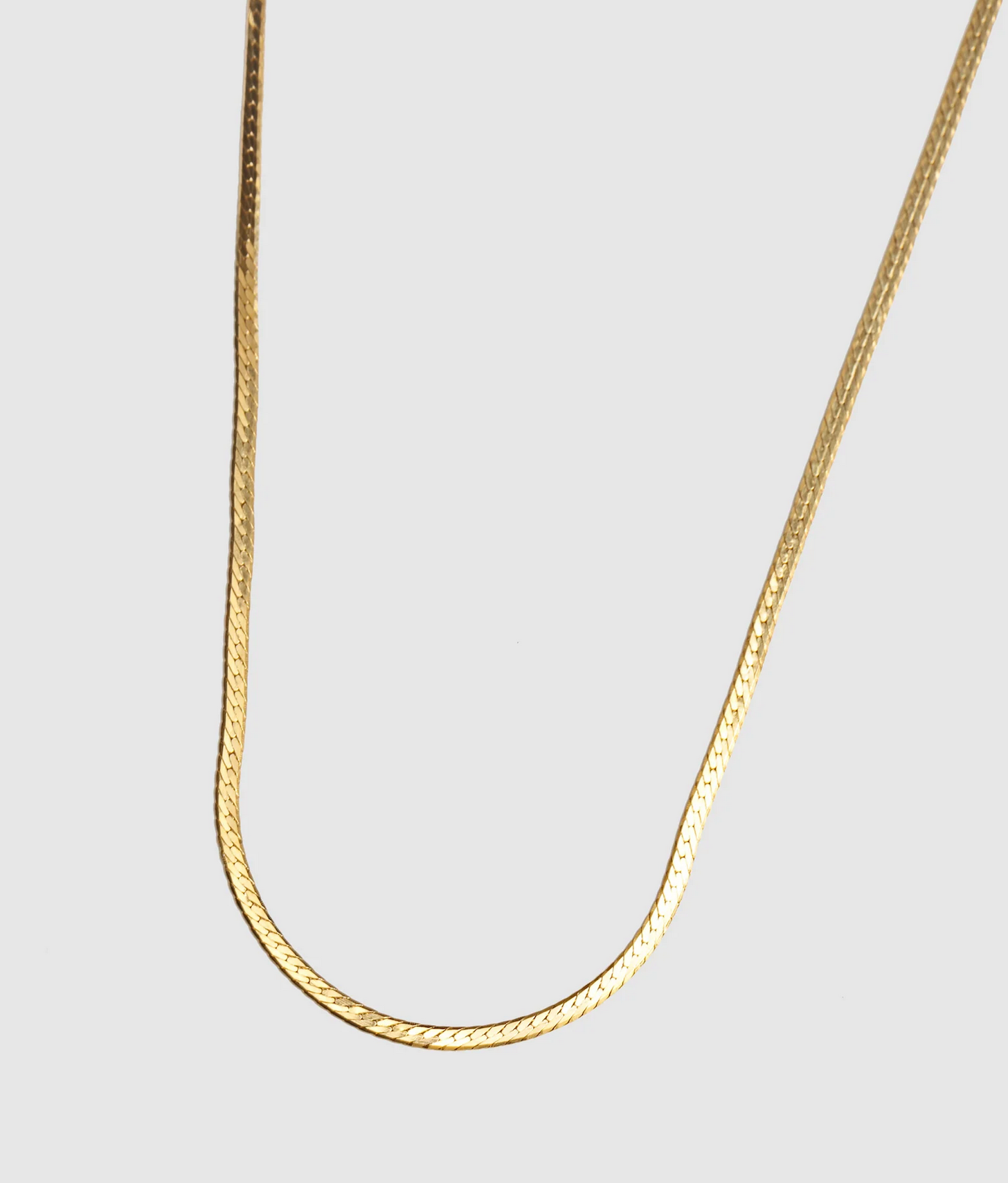 Wolf Circus | Thin Herringbone Chain - Gold