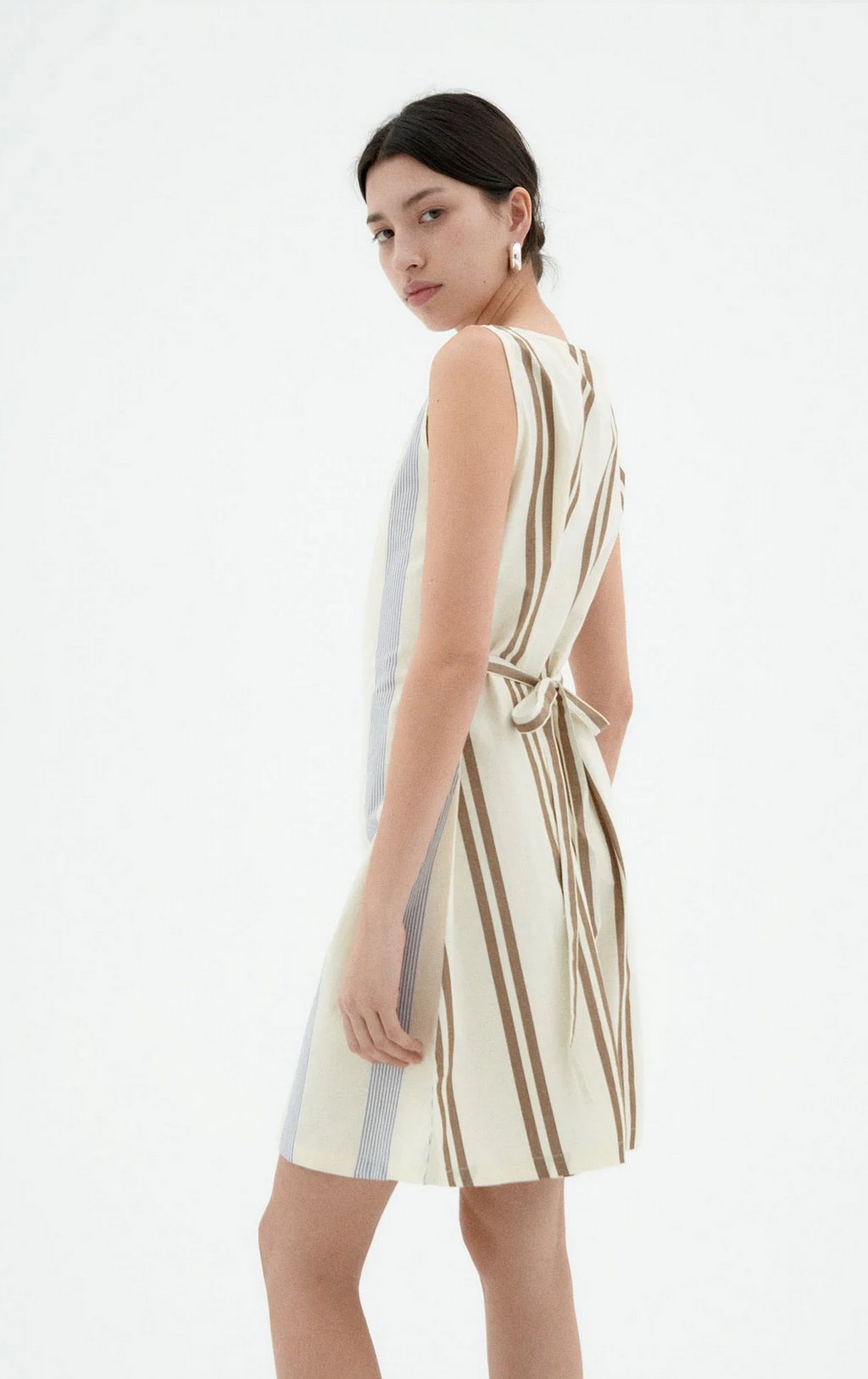 Thinking Mu | Poplin Stripes - Cecile Dress