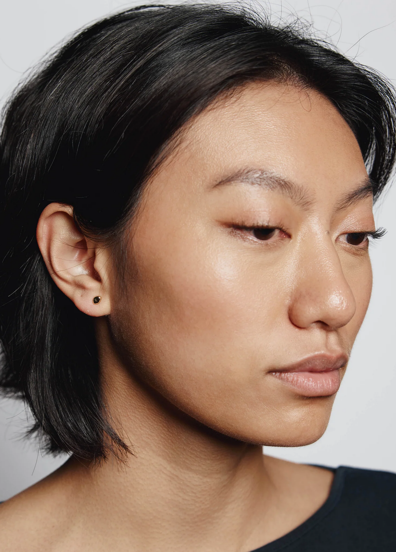 Wolf Circus | Small Bean Stud Earrings - Gold