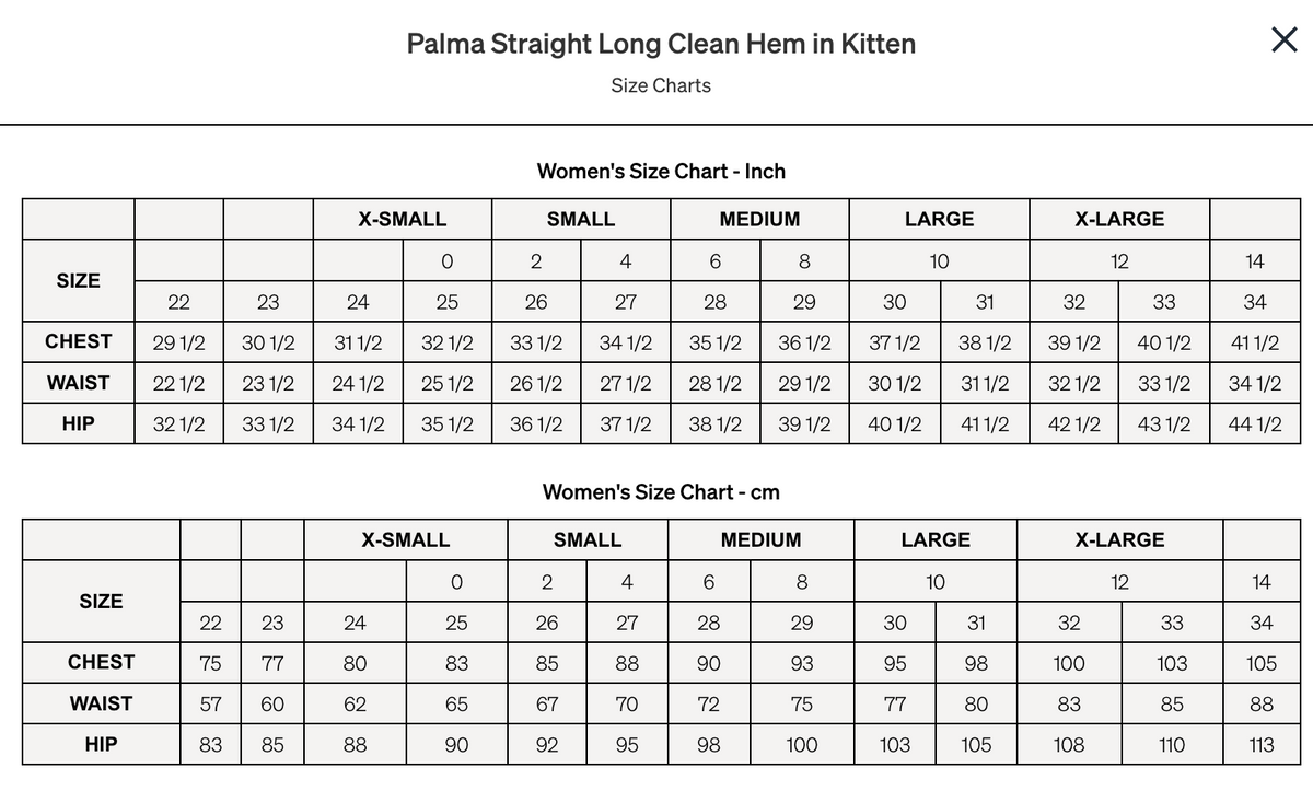 Citizens of Humanity | Palma Straight Long Clean Hem - Kitten