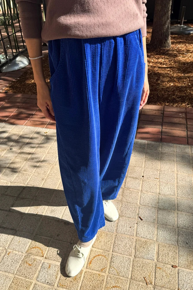Le Bon Shoppe | Soft Corduroy Arc Pants - Cobalt