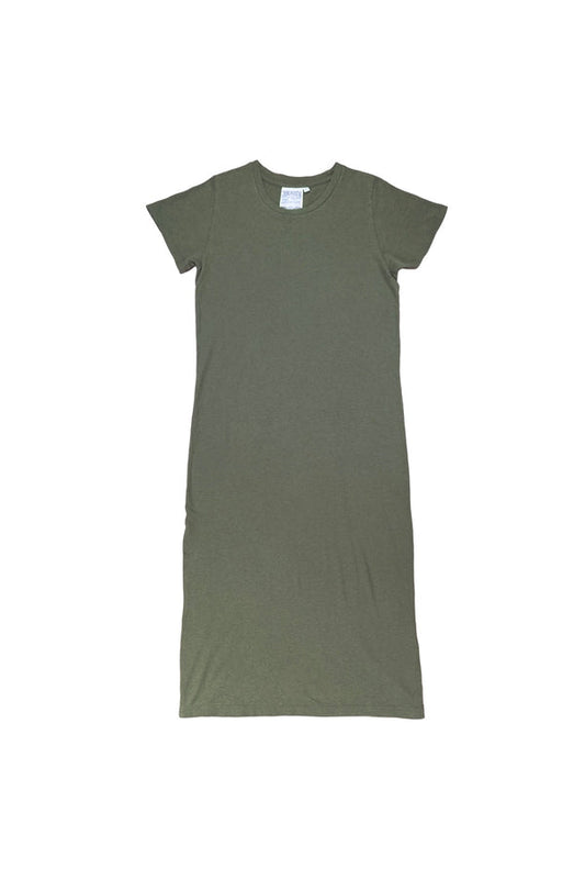 Jungmaven | Sydney Dress - Heathered Olive Green