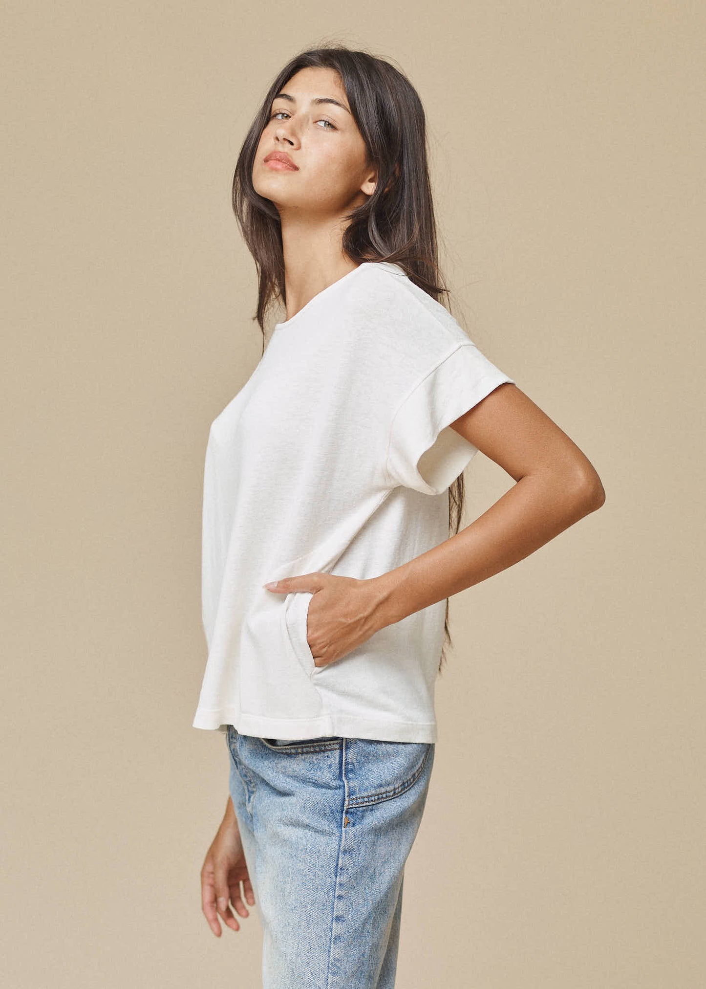 Jungmaven | Taos Top - Washed White