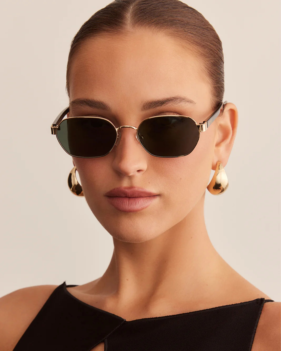 Banbé | Blake Sunglasses - Gold/Dark Olive