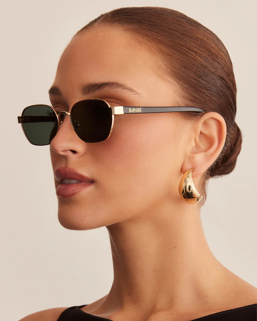 Banbé | The Blake Sunglasses - Gold/Dark Olive