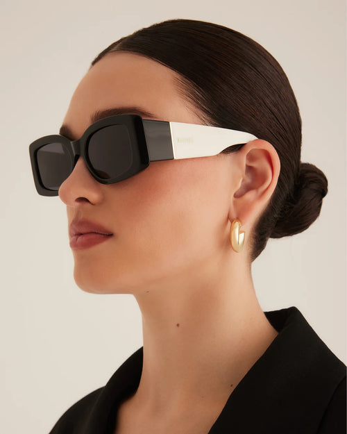 Banbé | The Margot Sunglasses - Ivory/Black