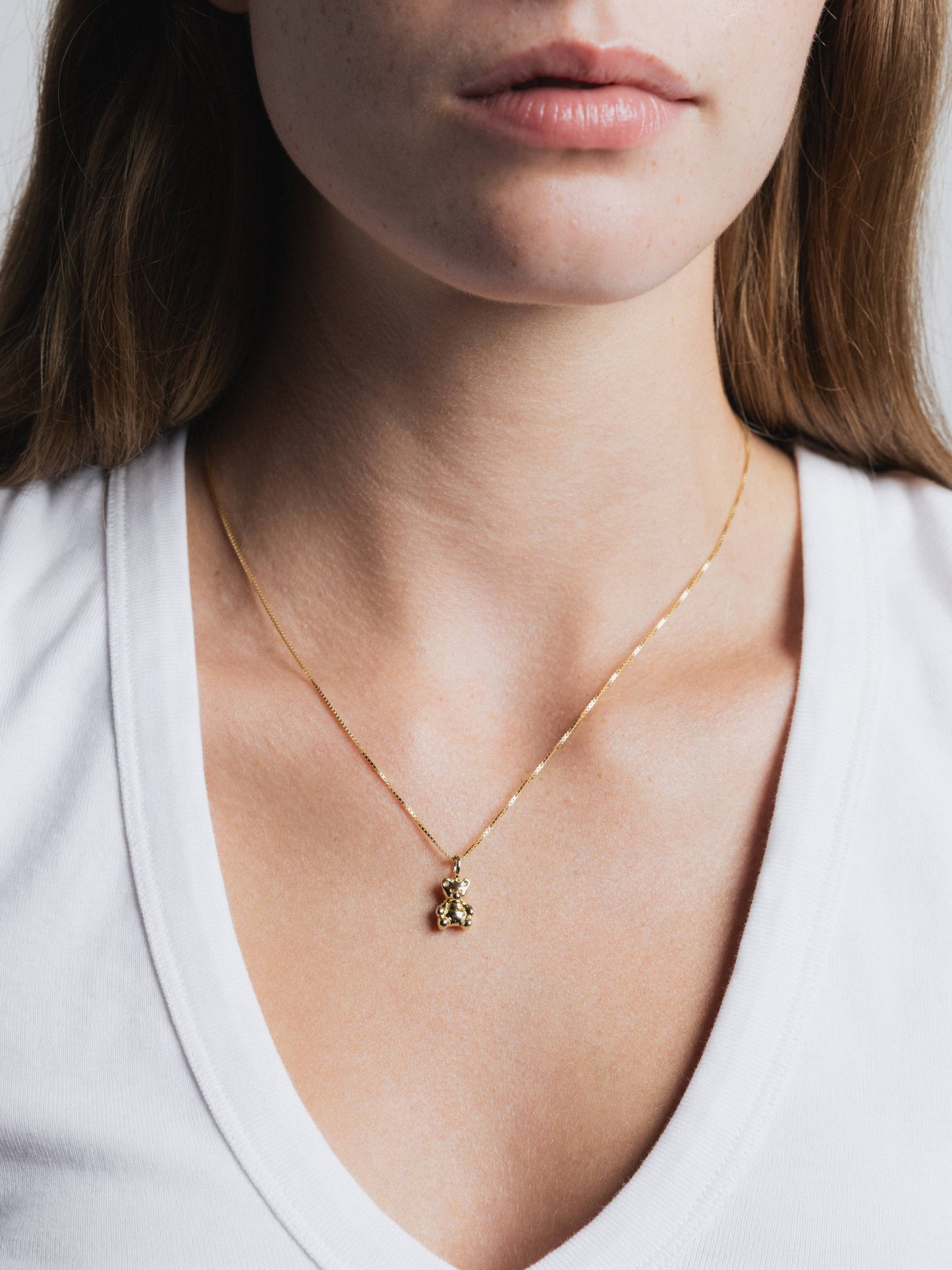 Wolf Circus | Mini Teddy Necklace in Gold