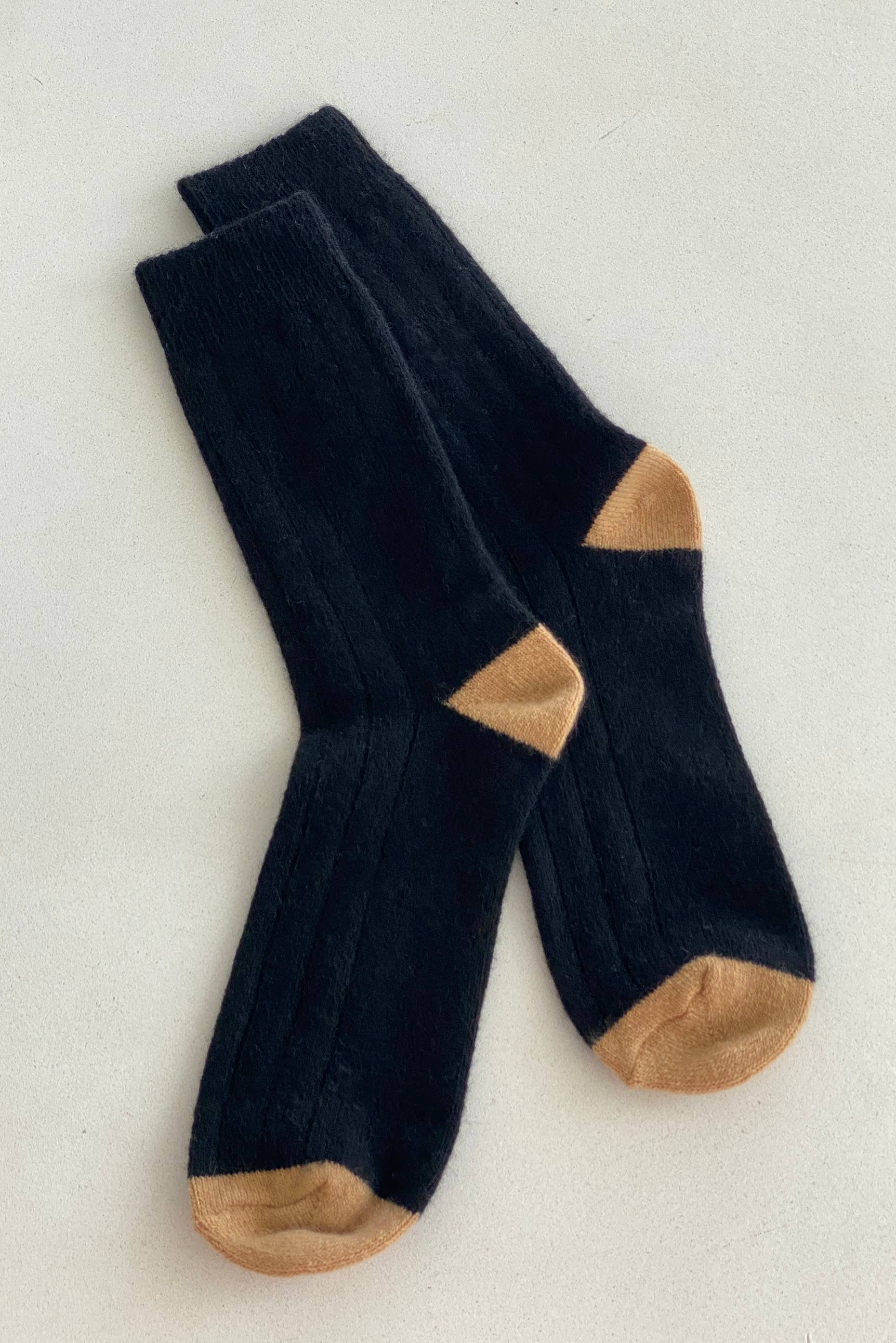 Le Bon Shoppe | Extended Cashmere Classic Socks - Black