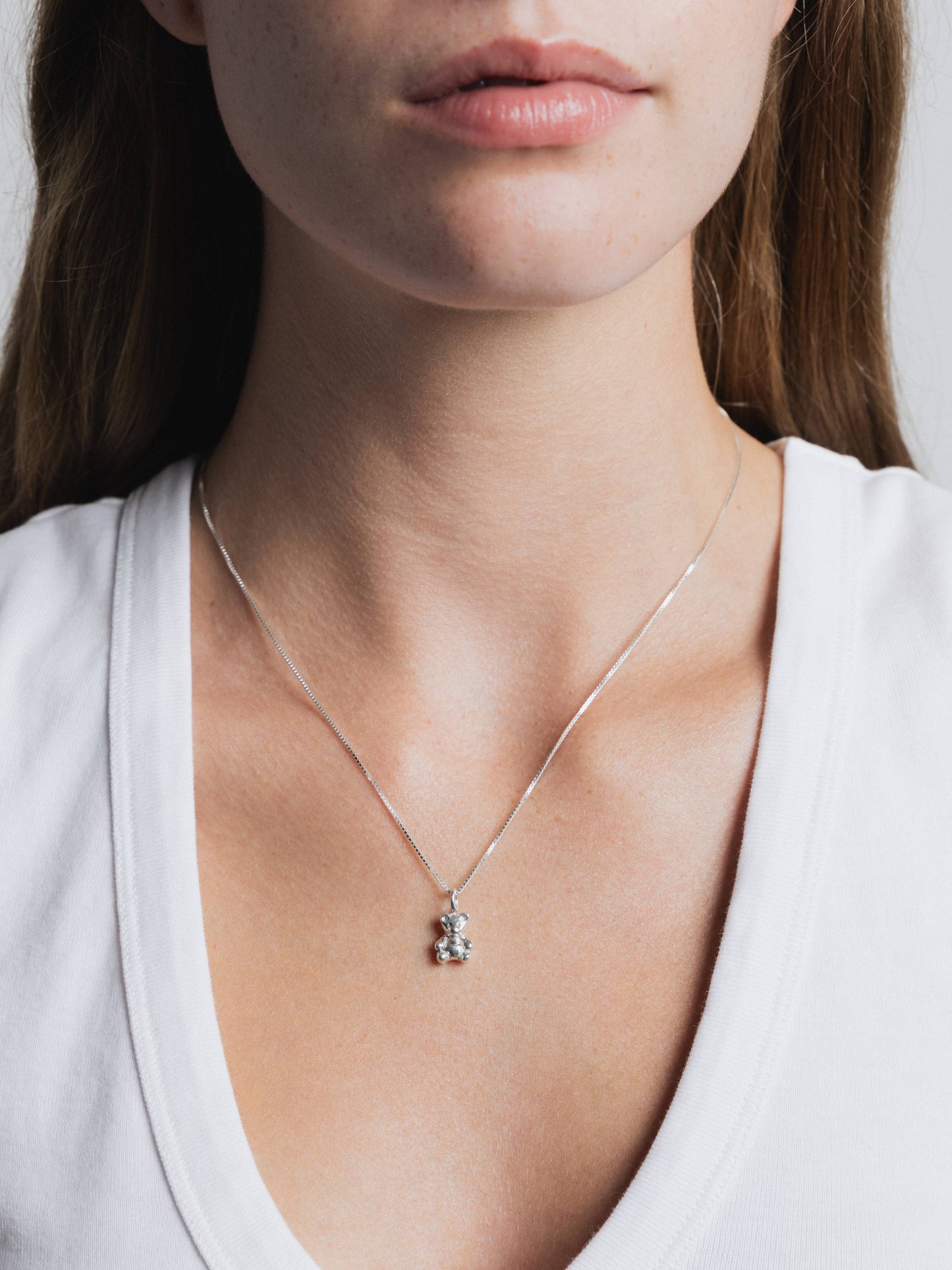 Wolf Circus | Mini Teddy Necklace in Sterling Silver