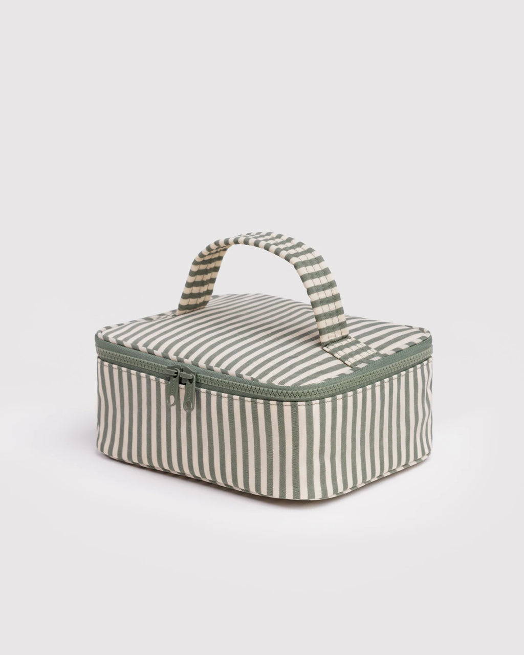 Baggu | Small Cosmetic Case - Sage Stripe
