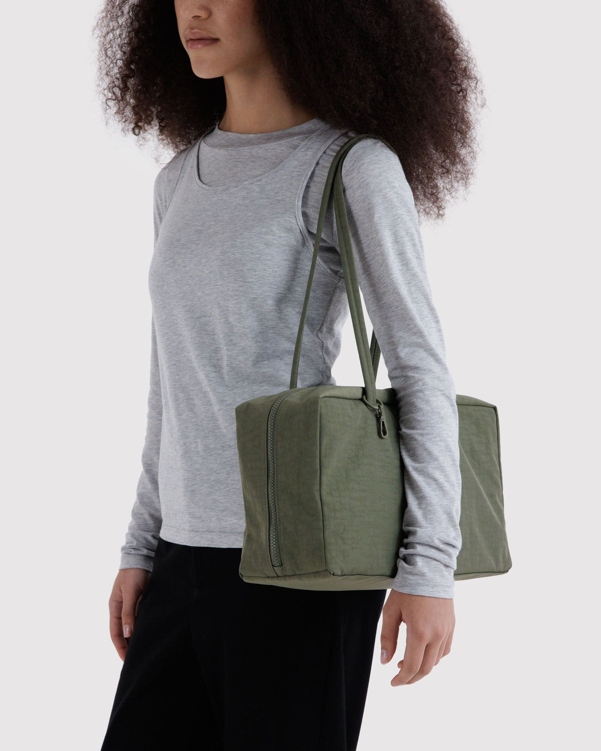 Baggu | Medium Nylon Bowler Bag - Caper
